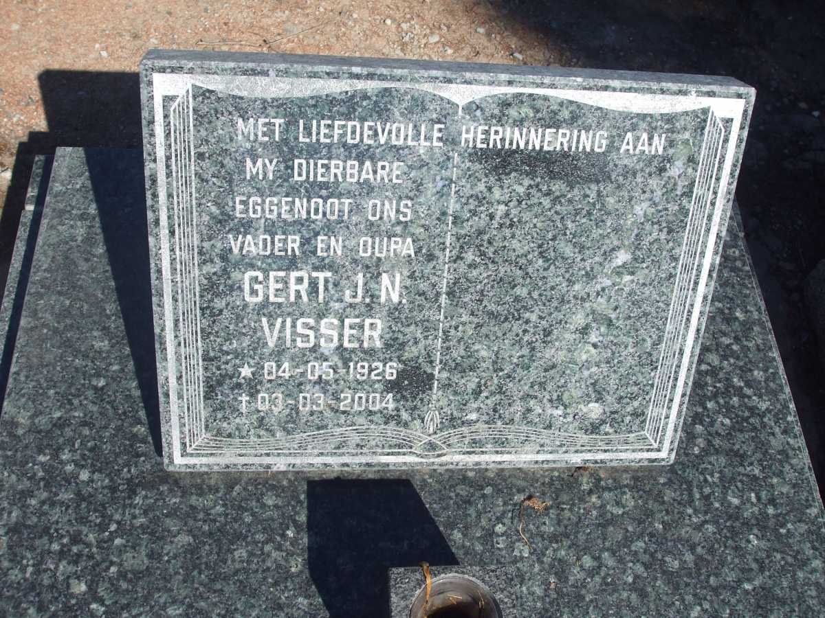 VISSER Gert J.N. 1926-2004