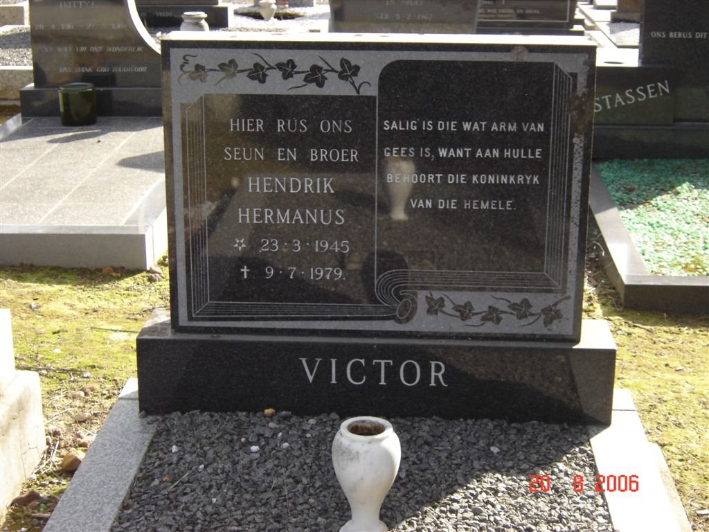 VICTOR Hendrik Hermanus 1945-1979