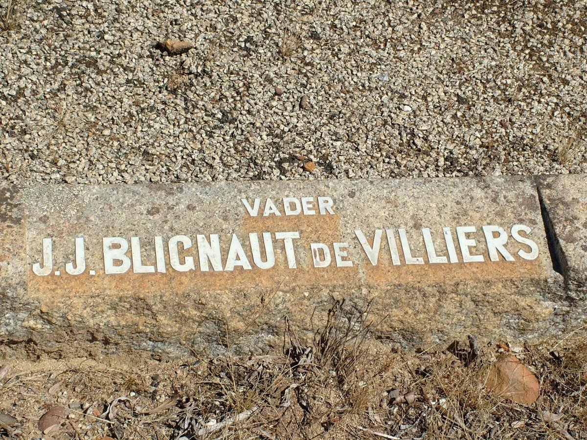 VILLIERS J.J. Blignaut, de