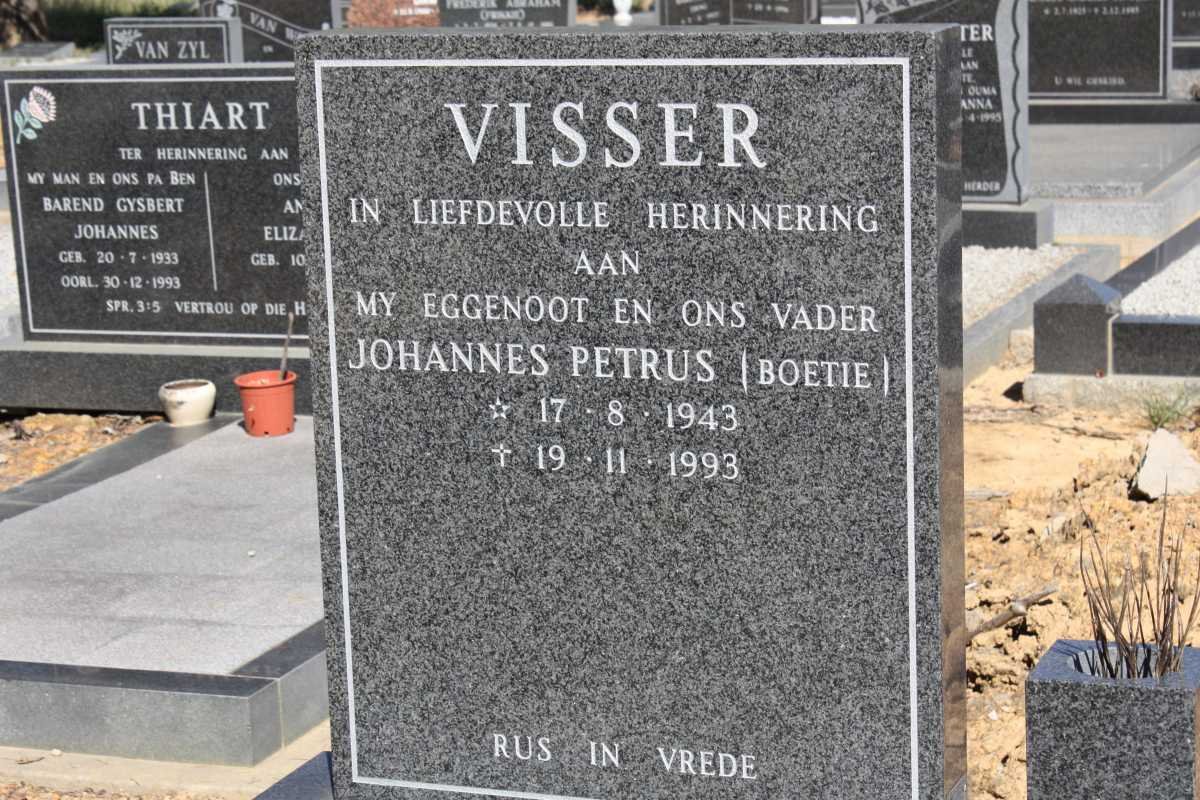 VISSER Johannes Petrus 1943-1993