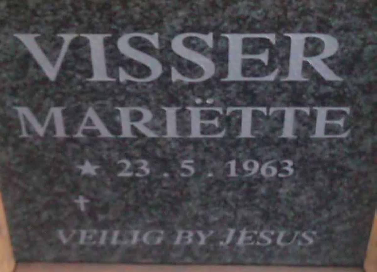 VISSER Mariëtte 1963-