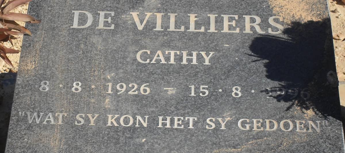 VILLIERS Cathy, de 1926-1996