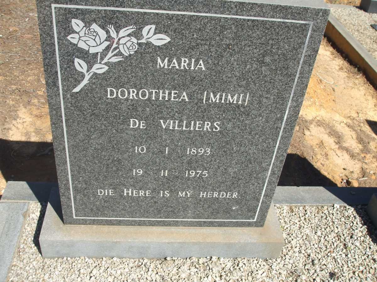VILLIERS Dorothea, de 1893-1975