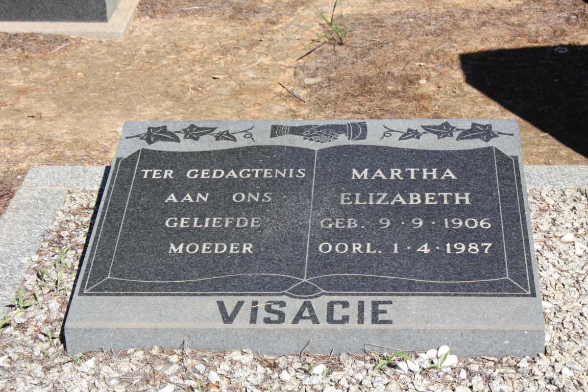 VISAGIE Martha Elizabeth 1906-1987