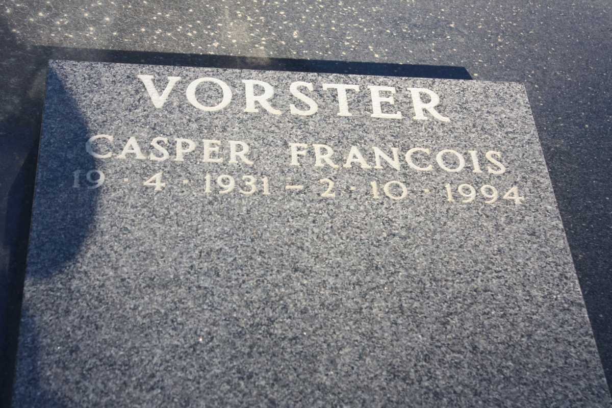 VORSTER Casper Francois 1931-1994