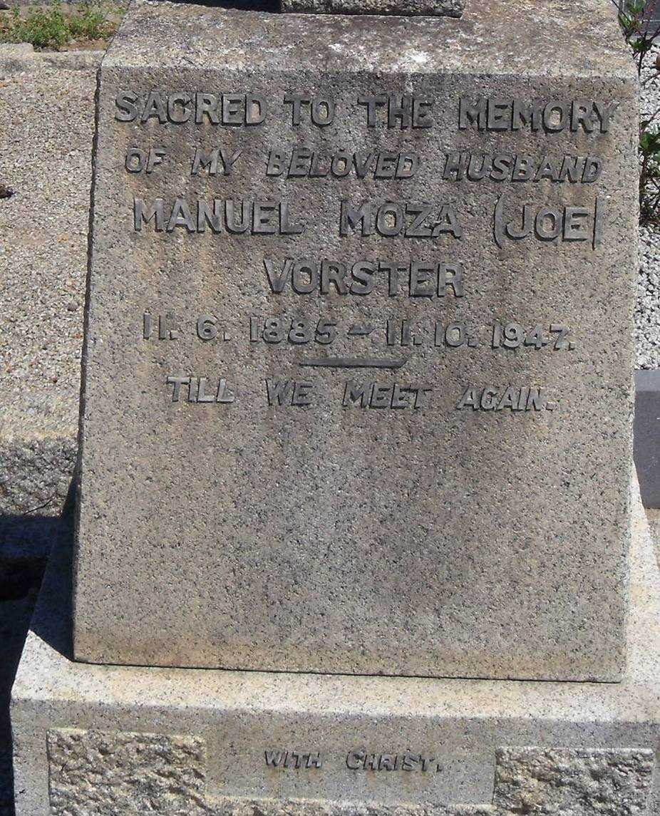VORSTER Manuel Moza 1885-1947