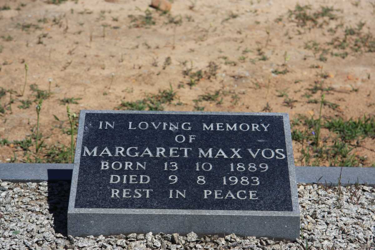 VOS Margaret Max 1889-1983