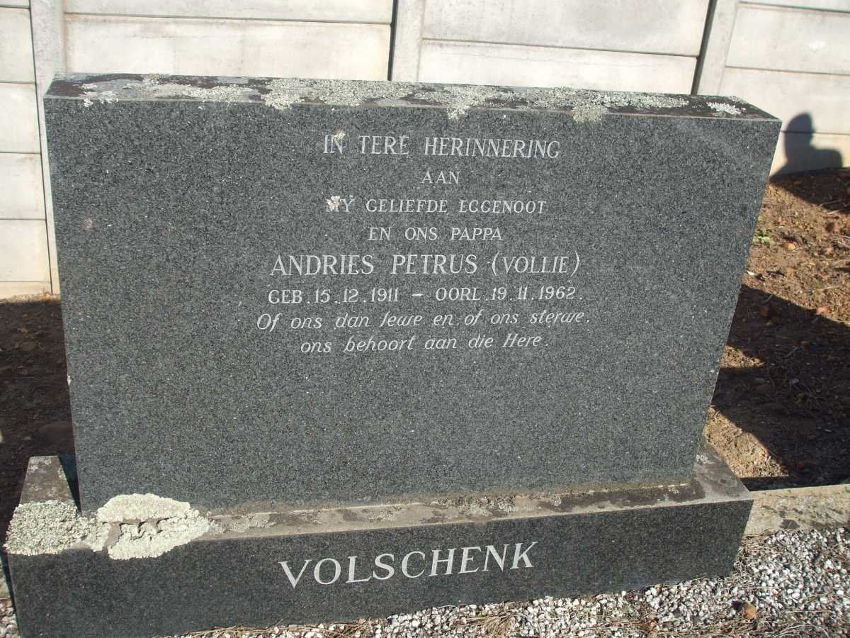 VOLSCHENK Andries Petrus 1911-1962