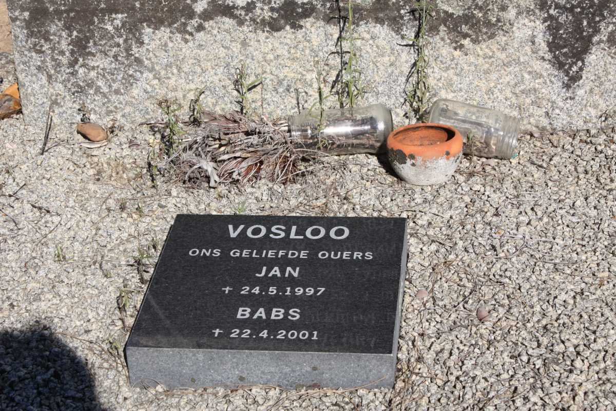 VOSLOO Jan -1997 &amp; Babs -2001