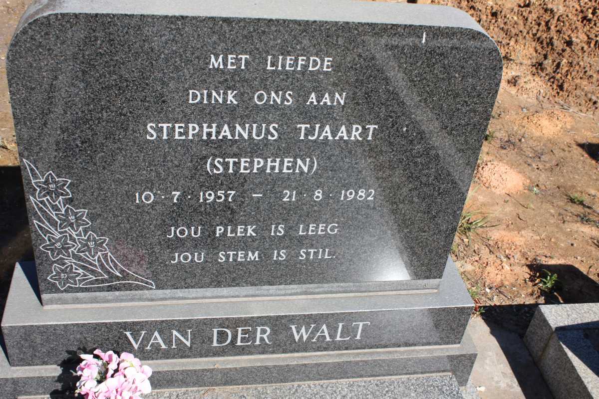 WALT Stephanus Tjaart, van der 1957-1982