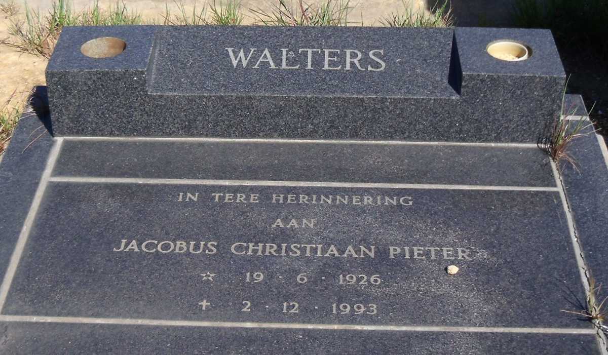 WALTERS Jacobus Christiaan Pieter 1926-1993