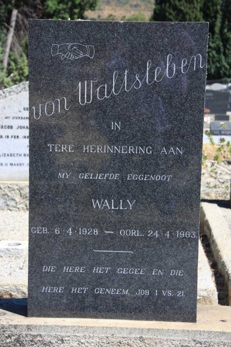 WALTSLEBEN Wally, von 1928-1963