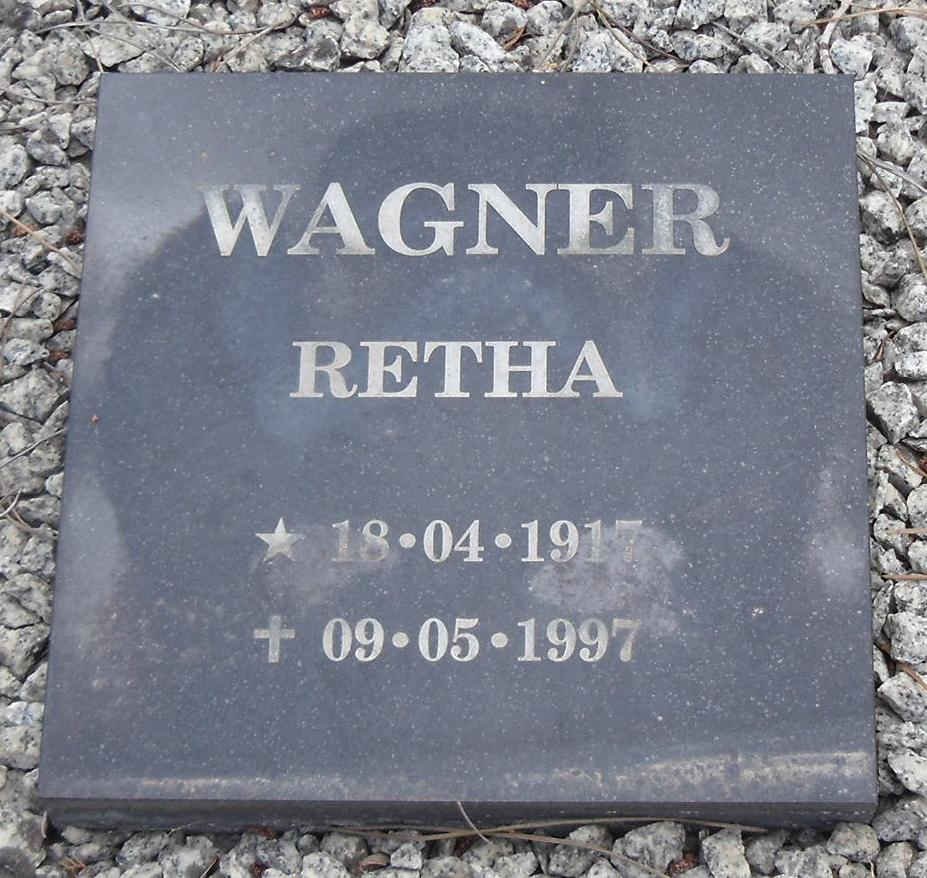 WAGNER Retha 1917-1997