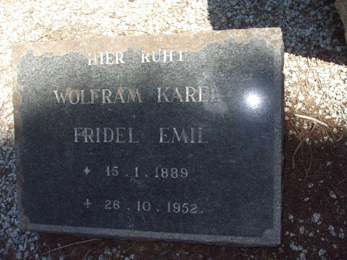 WAGENER Wolfram Karel Fridel Emil 1889-1952