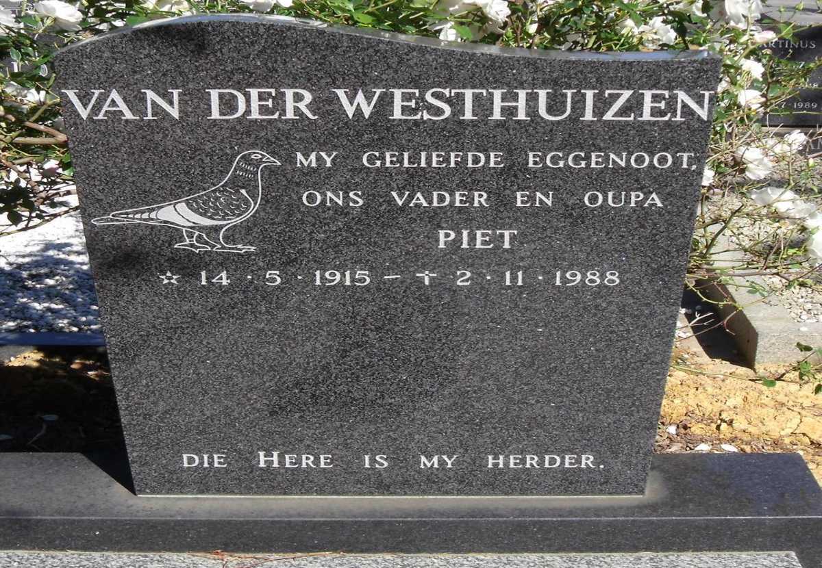 WESTHUIZEN Piet, van der 1915-1988