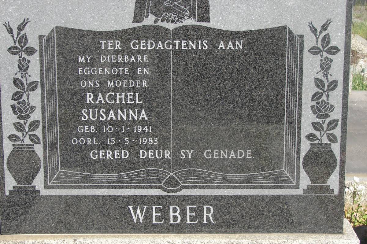 WEBER Rachel Susanna 1941-1983