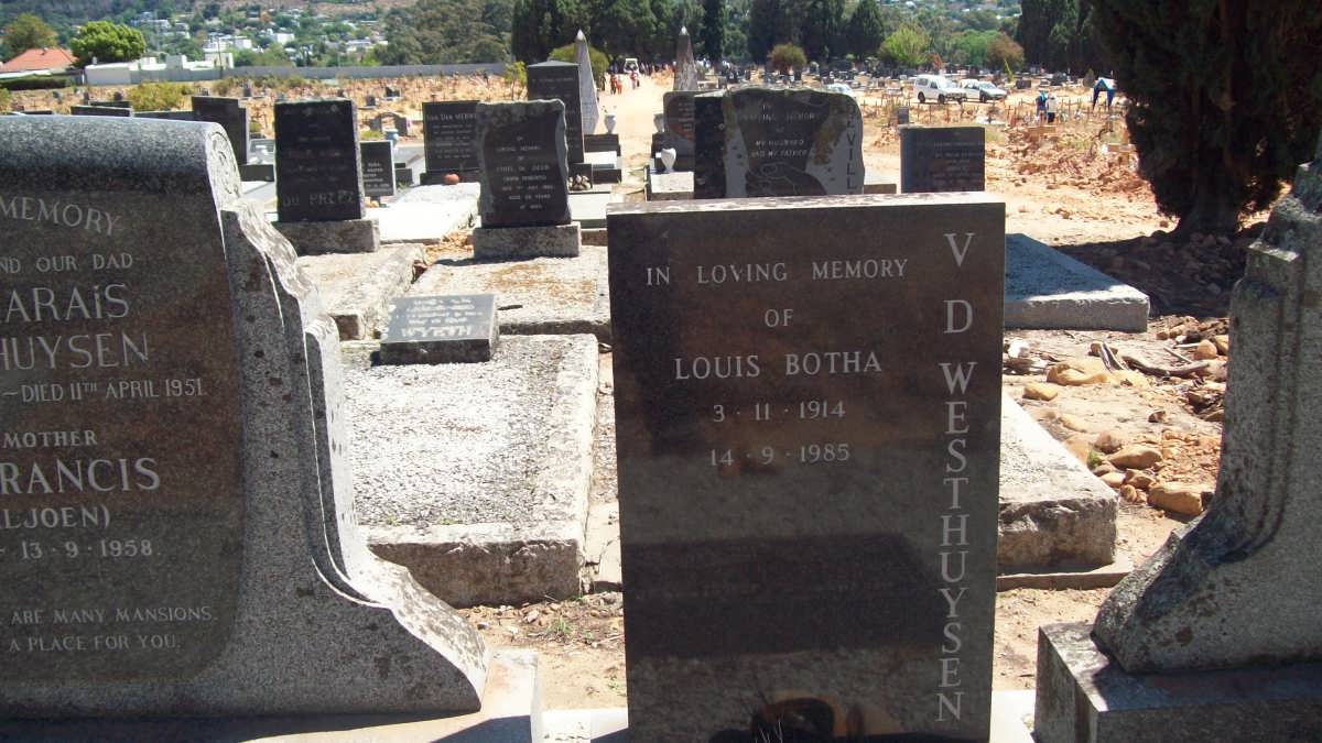 WESTHUYSEN Peter Marais, V.D. 1887-1951 & Mary Francis VILJOEN 1891-1958 :: WESTHUYSEN Louis Botha, V.D. 1914-1985