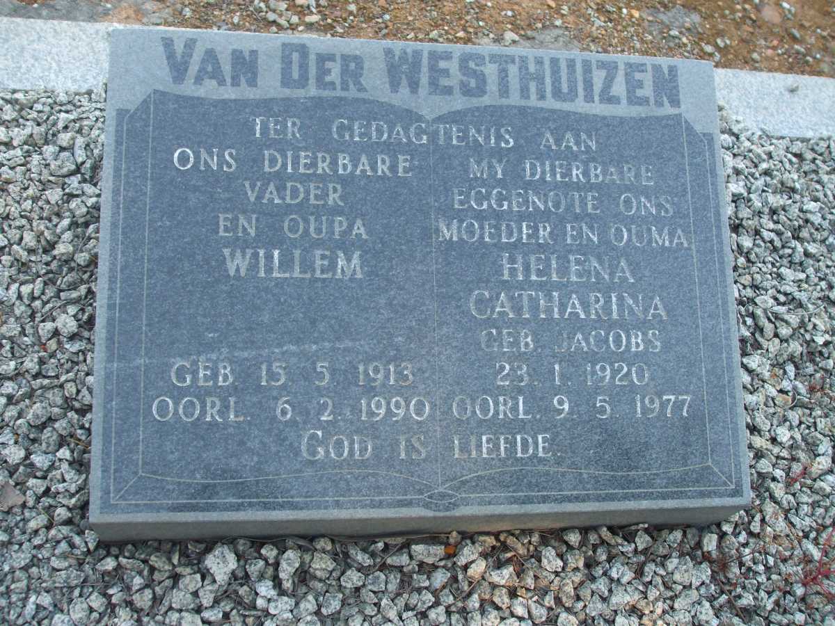 WESTHUIZEN Willem, van der 1913-1990 & Helena Catharina JACOBS 1920-1977