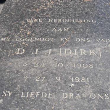 WESTHUIZEN D.J.J., van der 1908-1981 & C.J.F. 1914-1992