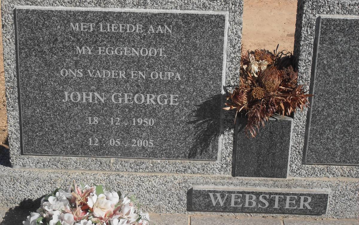 WEBSTER John George 1950-2005