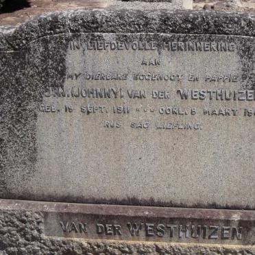 WESTHUIZEN J.N., van der 1911-1942