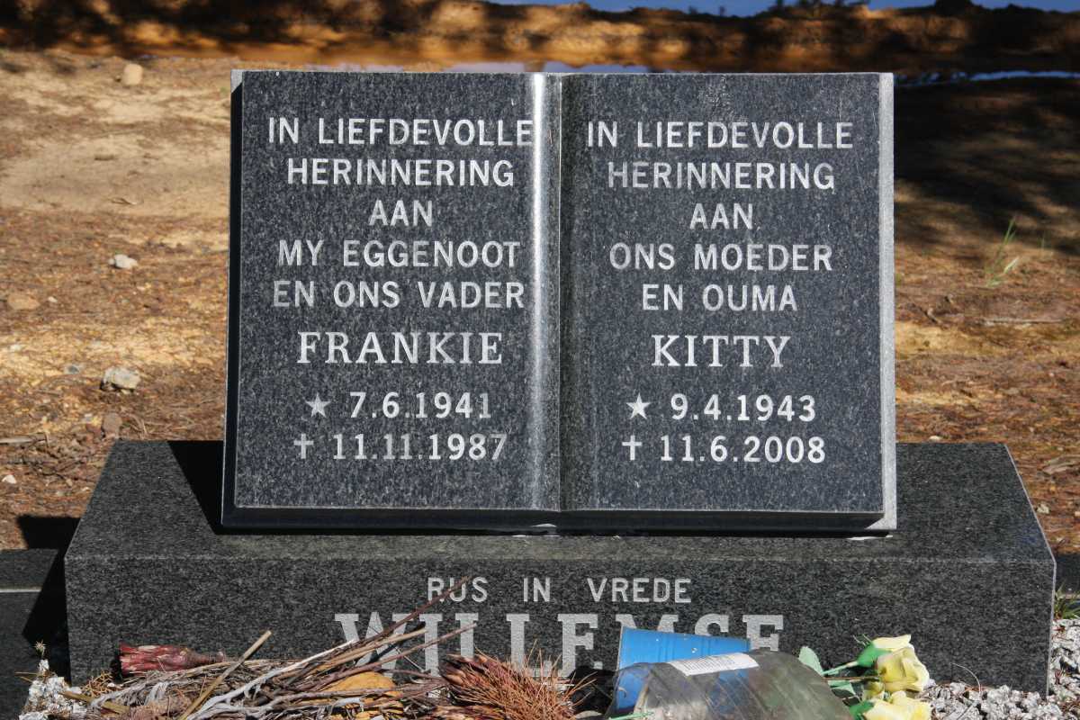 WILLEMSE Frankie 1941-1987 & Kitty 1943-2008