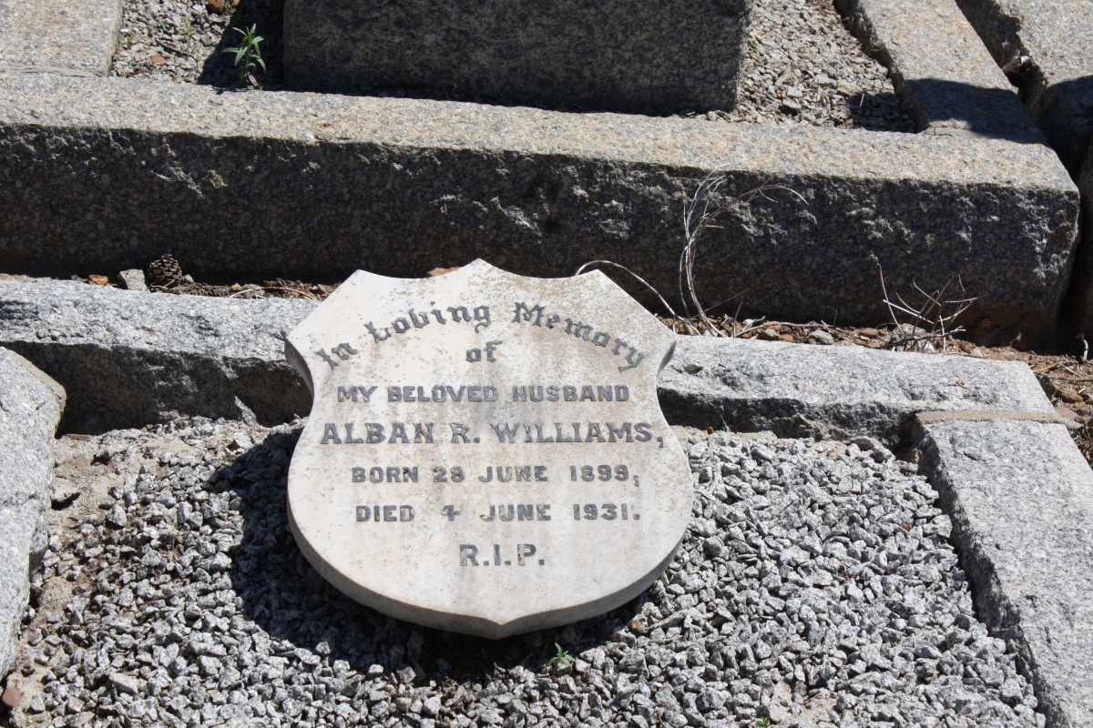 WILLIAMS Alban R. 1899-1931 & Anne 1906-1996 _2
