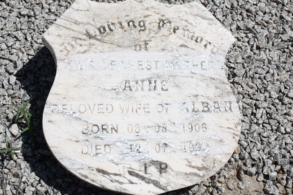 WILLIAMS Alban R. 1899-1931 & Anne 1906-1996 _1