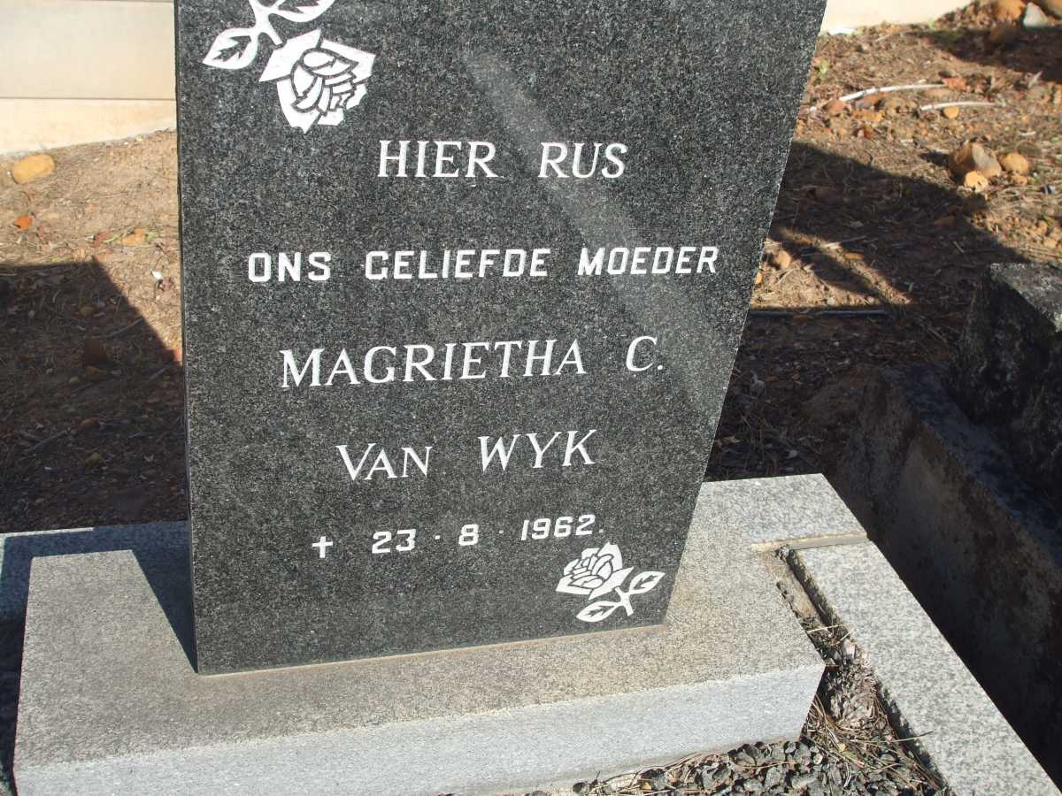 WYK Magrietha C., van -1962