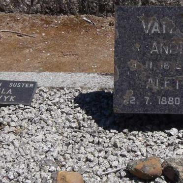 WYK Andries D., van 18??-19?4 & Aletta J.P. 1880-1972 :: VAN WYK Engela
