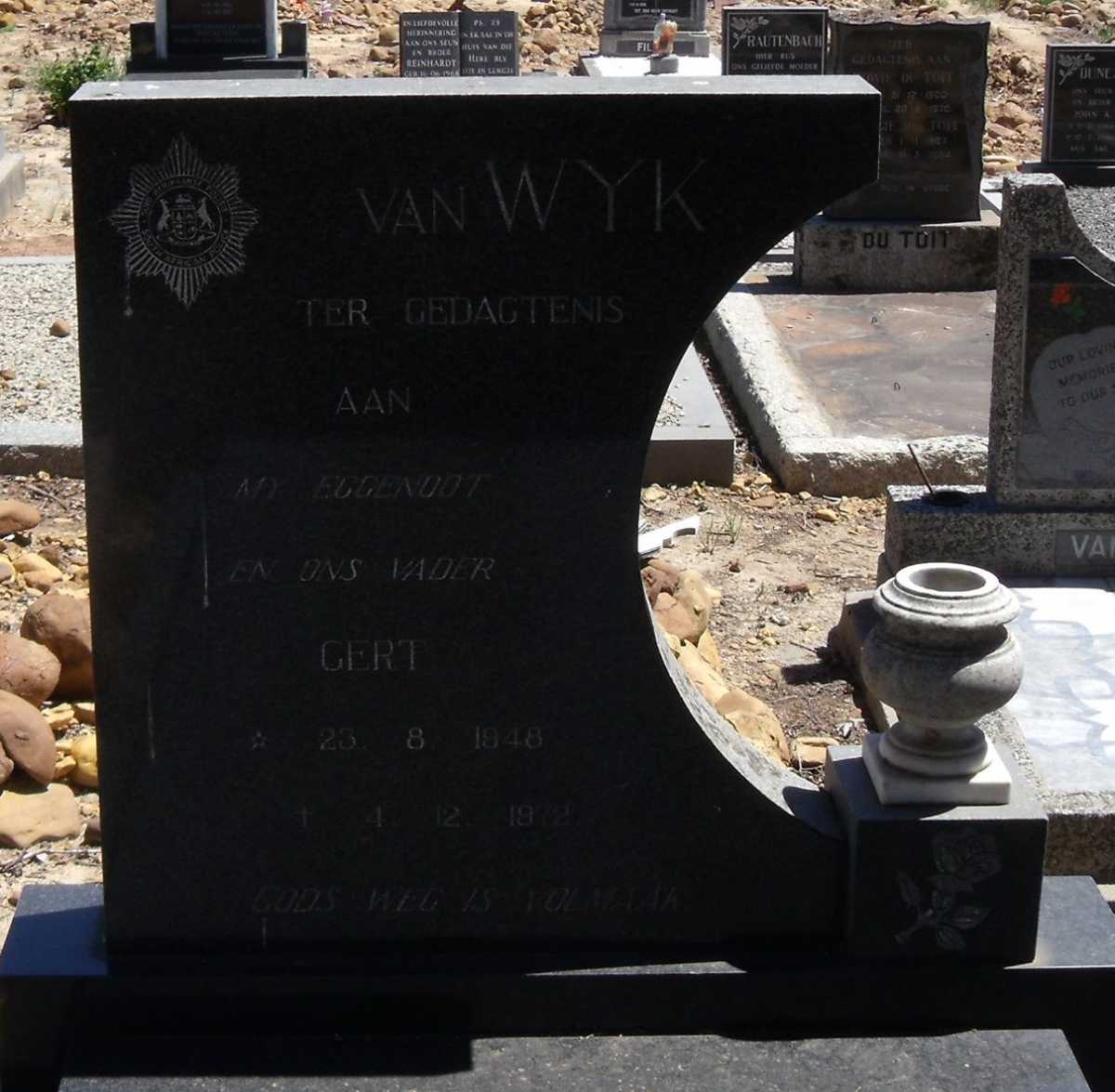WYK Gert, van 1940-1972