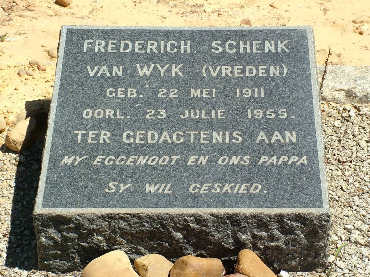 WYK Frederich Schenk, van 1911-1955