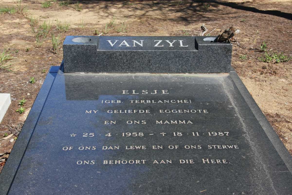 ZYL Elsje, van nee TERBLANCHE 1958-1987