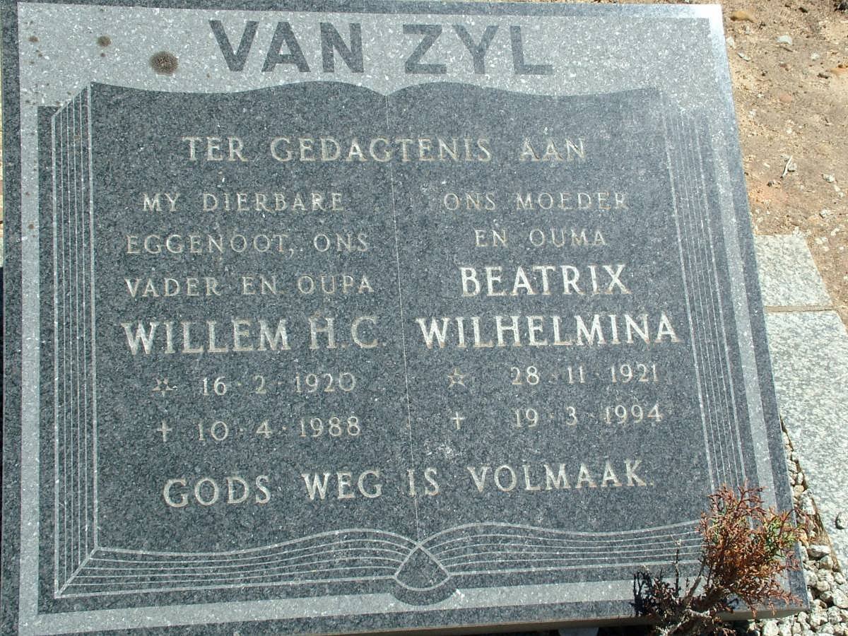 ZYL Willem H.C., van 1920-1988 &amp; Beatrix Wilhelmina 1921-1994