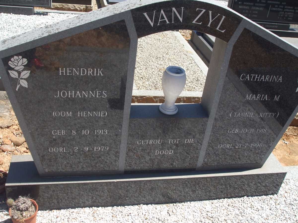 ZYL Hendrik Johannes, van 1913-1979 &amp; Catharina Maria M. 1918-1996