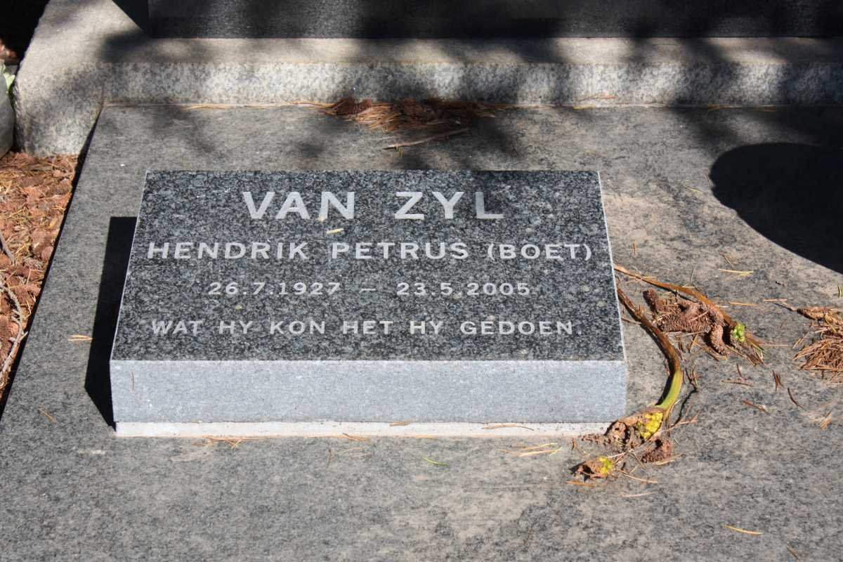 ZYL Hendrik Petrus, van 1927-2005 