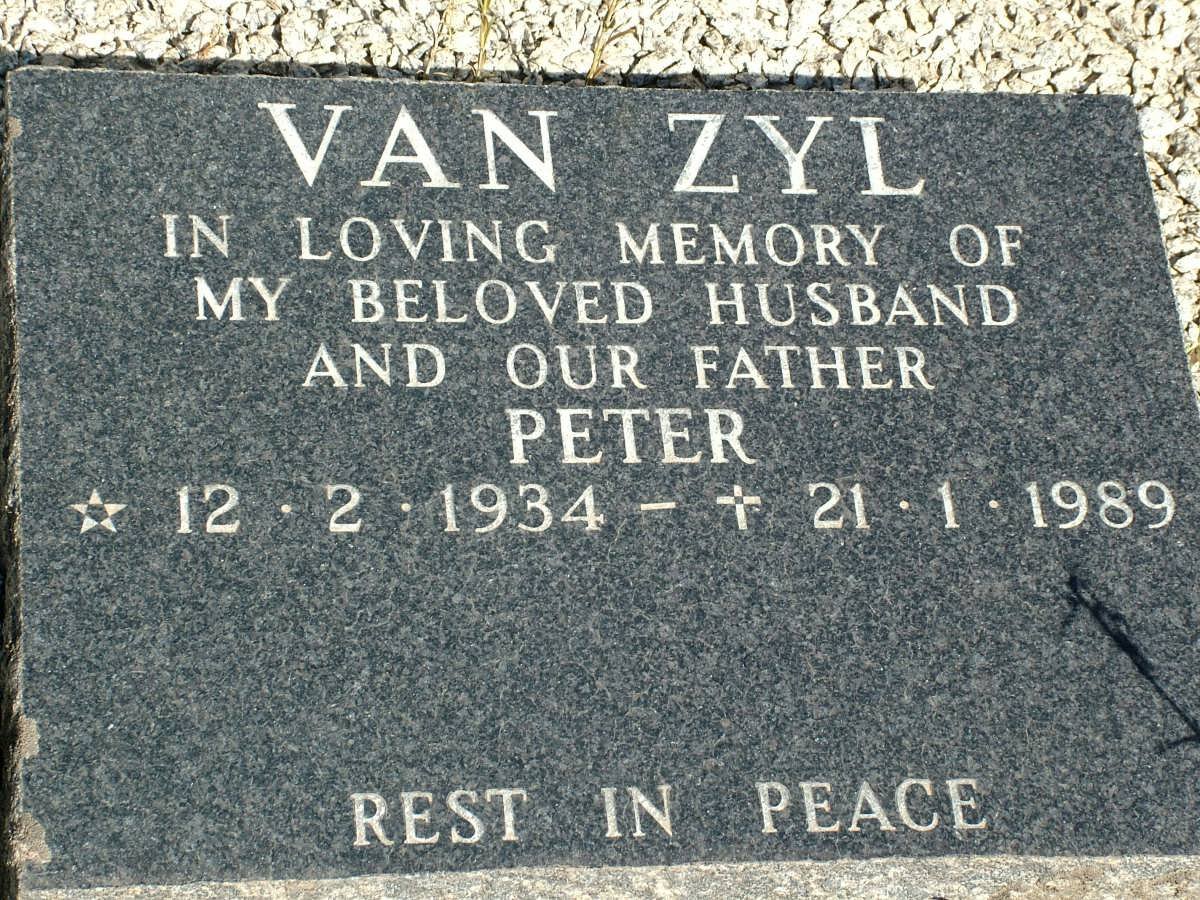 ZYL Peter, van 1934-1989