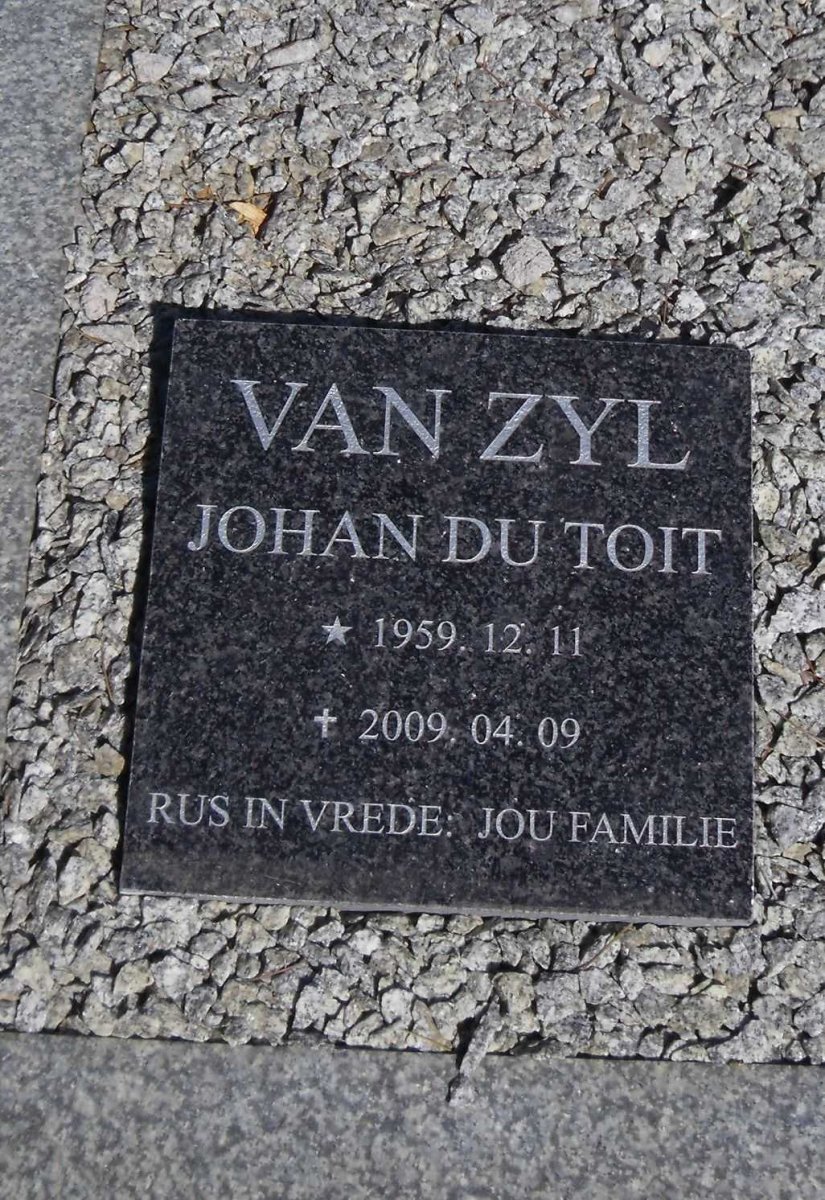 ZYL Johan Du Toit, van 1959-2009