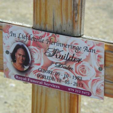 KUILDER Deidre 1973-2013