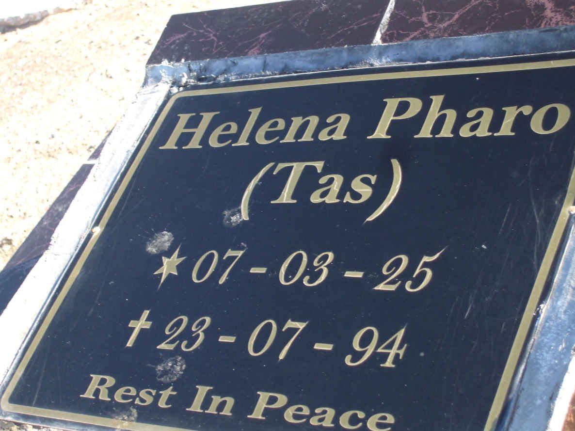 PHARO Helena nee TAS 1925-1994
