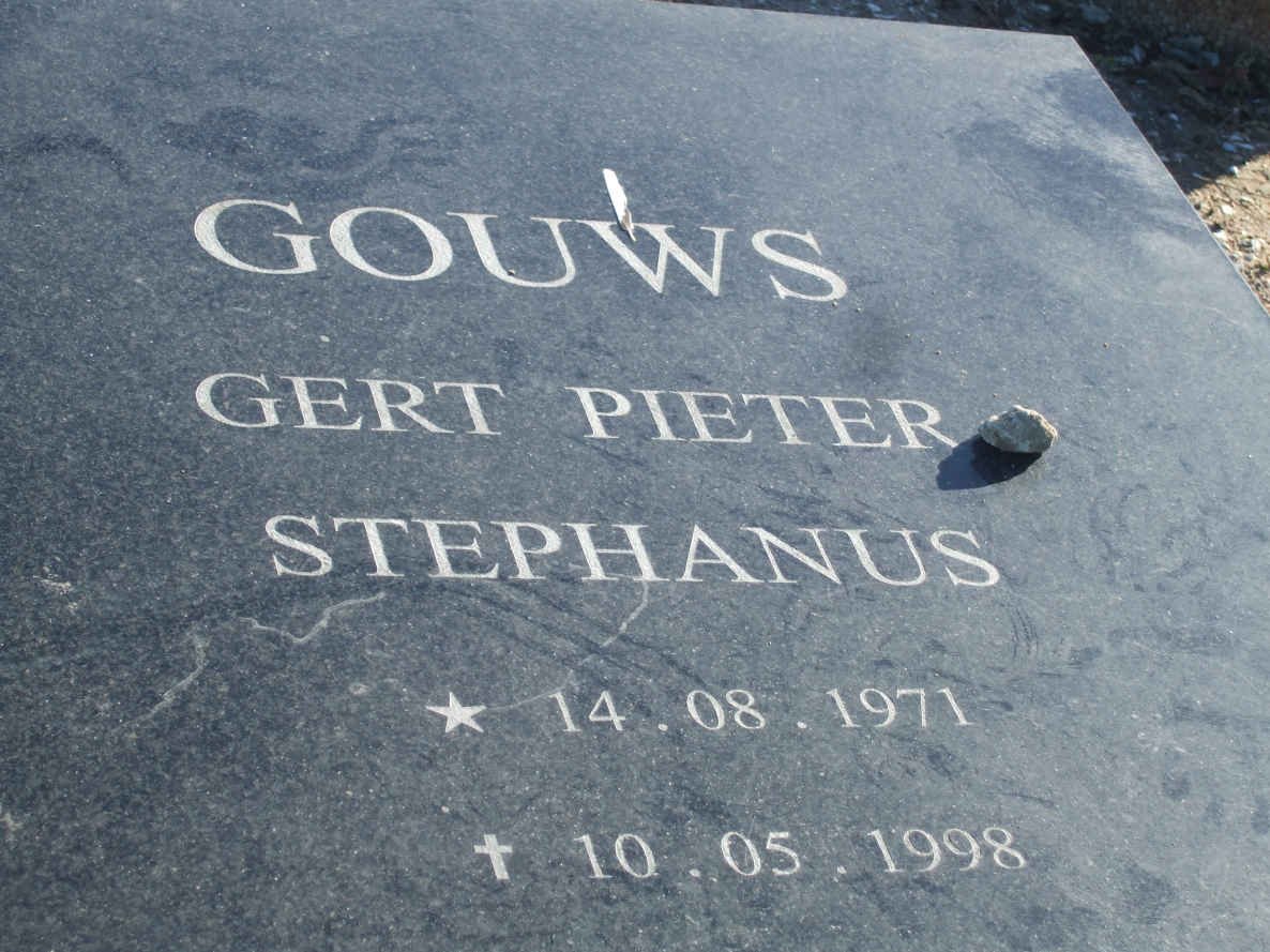 GOUWS Gert Pieter Stephanus 1971-1998