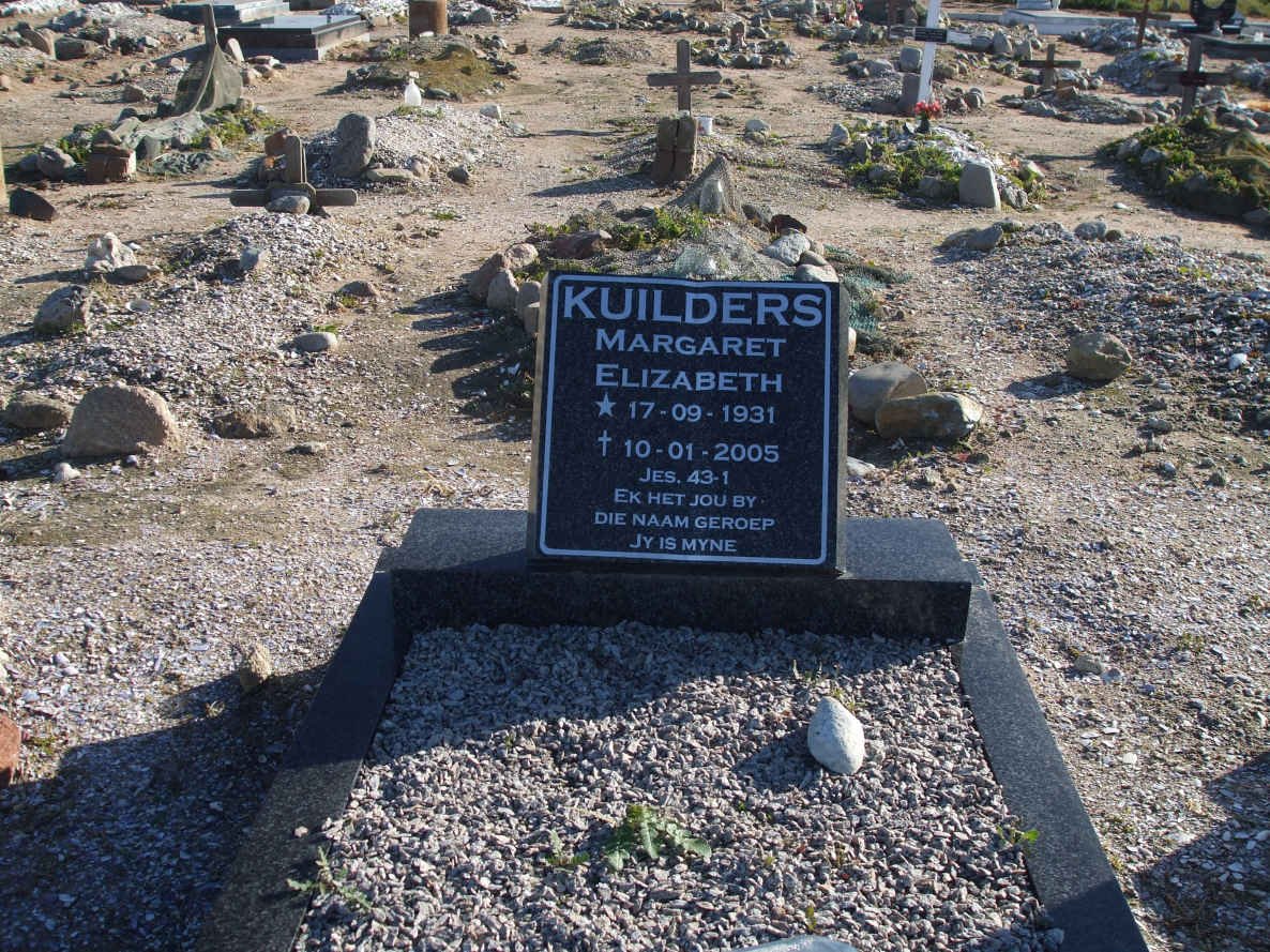 KUILDERS Margaret Elizabeth 1931-2005