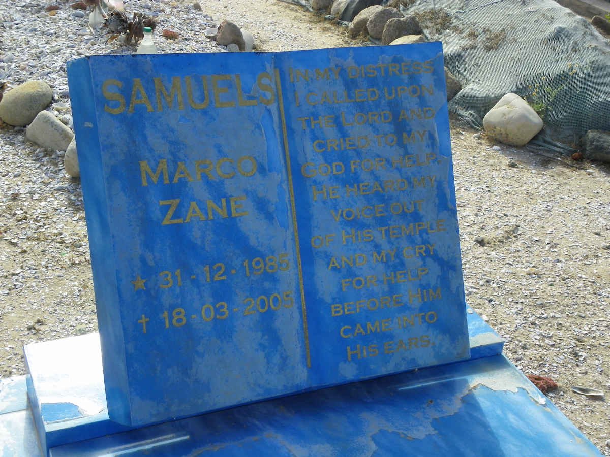 SAMUELS Marco Zane 1985-2005