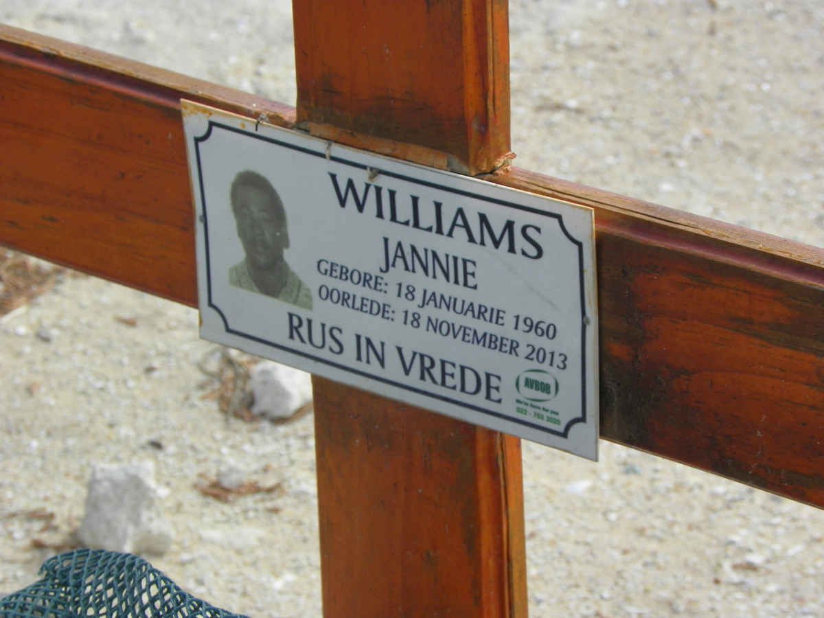 WILLIAMS Jannie 1960-2013
