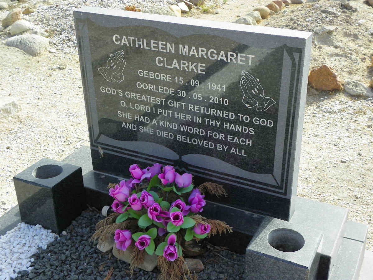 CLARKE Cathleen Margaret 1941-2010