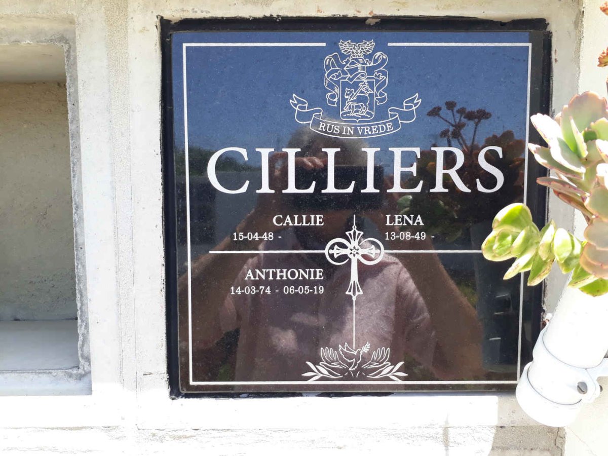 CILLIERS Callie 1948- &amp; Lena 1949- :: CILLIERS Anthonie 1974-2019