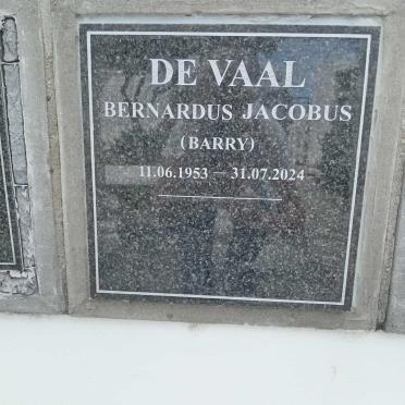 VAAL Bernardus Jacobus, de 1953-2024