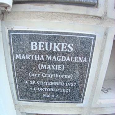BEUKES Martha Magdalena nee CRAYTHORNE 1957-2021
