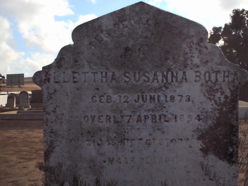 BOTHA Allettha Susanna 1878-1894