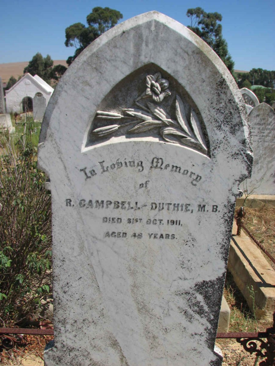 DUTHIE M.B., Campbell -1911